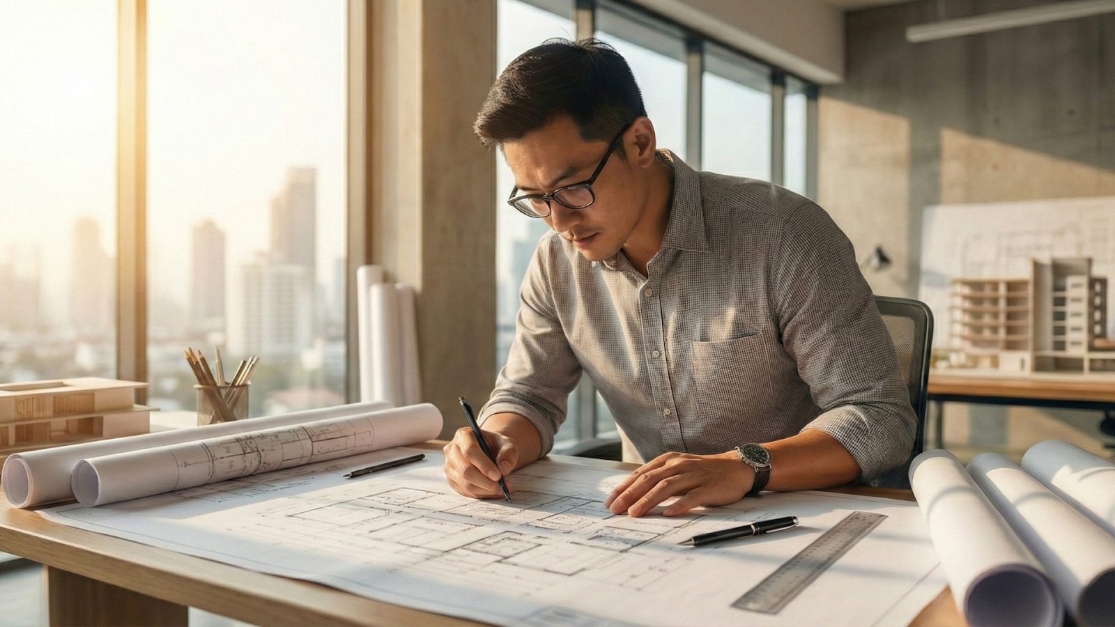 Hồ sơ thiết kế kiến trúc đồng bộ thẩm mỹ và kỹ thuật