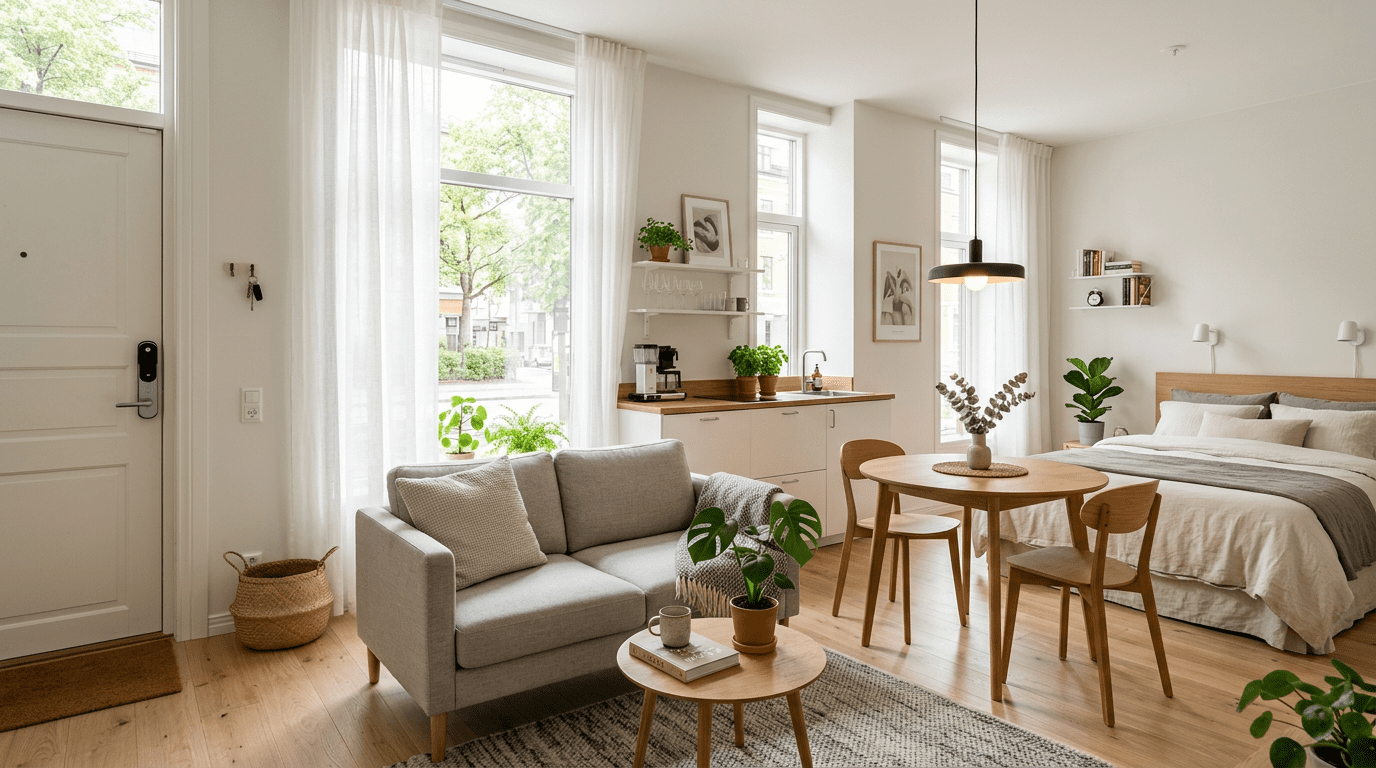 xây căn hộ dịch vụ phong cách đơn giản