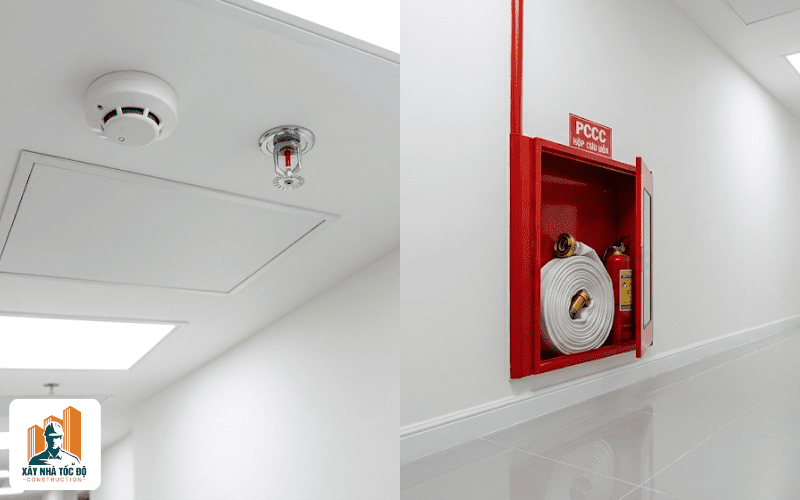 Hệ thống PCCC hiện đại, đúng chuẩn trong một mô hình chung cư mini an toàn.