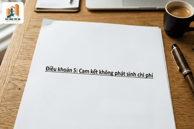 Hợp đồng xây căn hộ dịch vụ trọn gói cam kết không phát sinh chi phí.