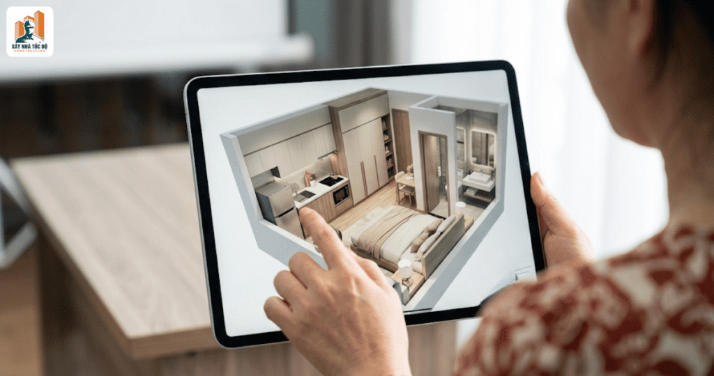 Bản vẽ 3D giúp chủ đầu tư chốt phương án, giảm rủi ro thay đổi làm tăng chi phí xây chdv trọn gói.