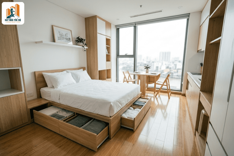Tối ưu thiết kế trong chiến lược xây căn hộ dịch vụ giúp tăng giá thuê.