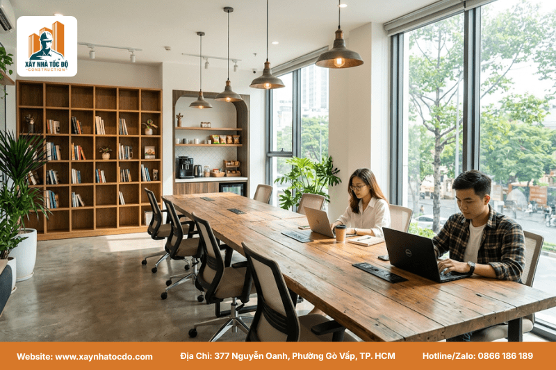 Chọn phân khúc xây căn hộ dịch vụ co-living với không gian làm việc chung hiện đại.