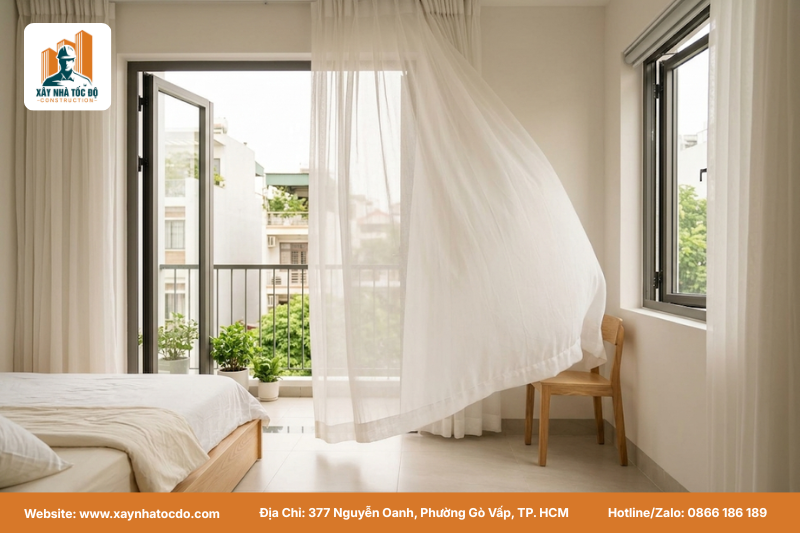 Thiết kế thông gió tự nhiên, một giải pháp chống nóng nhà hướng Tây không tốn điện.