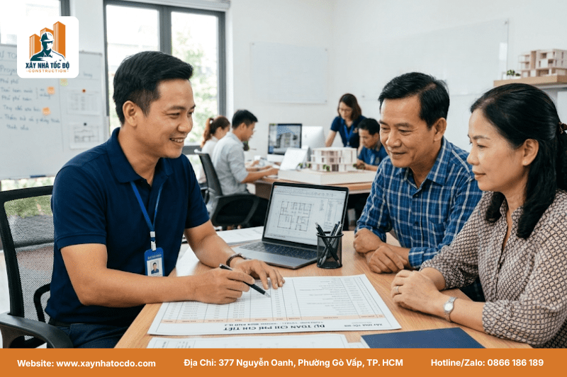 Bảng dự toán chi tiết là điều nhà đầu tư cần quan tâm khi xây nhà.