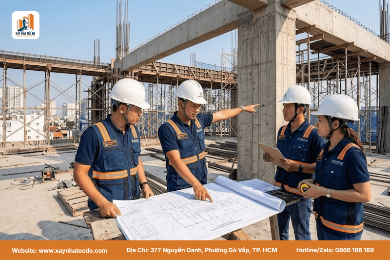  Một nhà thầu có tâm luôn tỉ mỉ trong từng chi tiết thi công để đảm bảo công năng vận hành tối ưu.