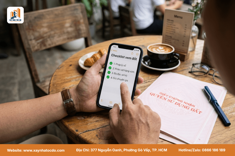 Kinh nghiệm xem đất xây nhà thực tế với checklist 4 bước đơn giản.