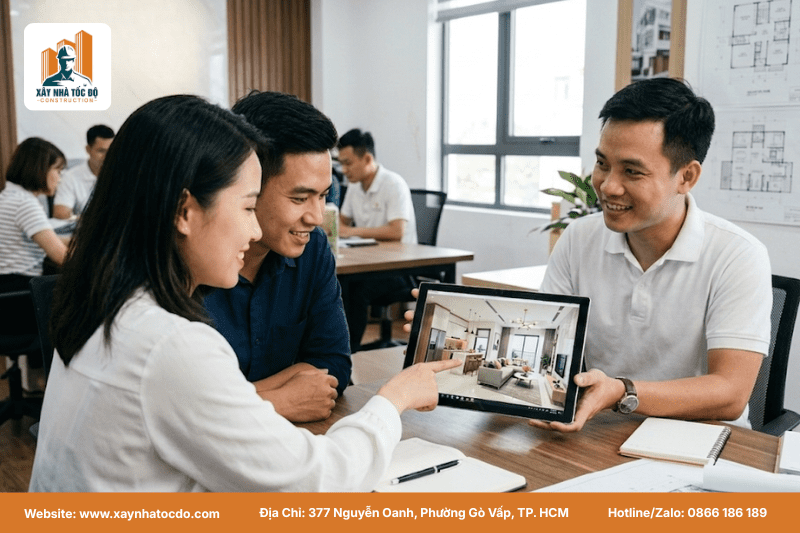 Cảm nhận không gian trực quan với bản vẽ 3D giúp tối ưu không gian cho thuê hiệu quả hơn.