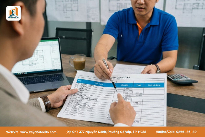 Lập dự toán chi phí chi tiết cho thiết kế villa nghỉ dưỡng 2026.