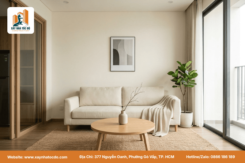 Thẩm mỹ đồng bộ phong cách Japandi là tiêu chí chọn CHDV giúp thu hút khách thuê cao cấp.