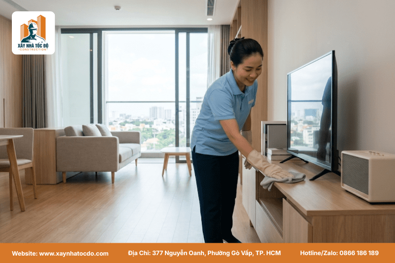 Một mẫu thiết kế CHDV thông minh giúp tối ưu công năng dọn dẹp nhanh chóng