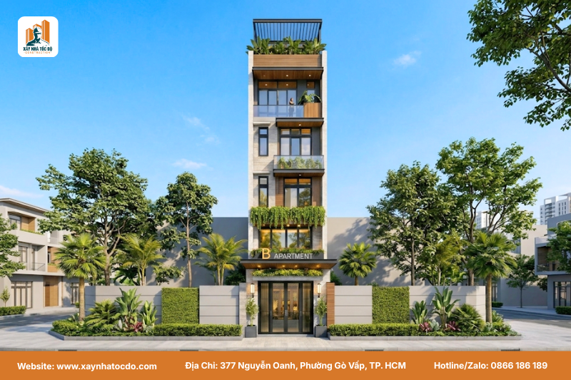 Phối cảnh 3D mặt chính diện trong lễ khởi công dự án nhà phố tại Nguyễn Xiển, Quận 9.