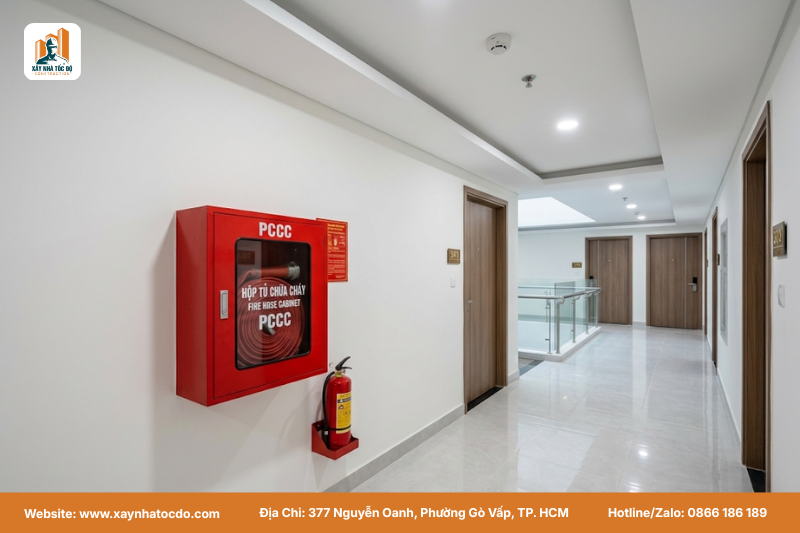 Kinh nghiệm xây nhà cho thuê đảm bảo hệ thống PCCC được lắp đặt đúng tiêu chuẩn và được nghiệm thu.