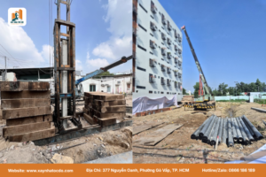 So sánh nhà cao tầng và nhà dân dụng về giải pháp kết cấu móng cọc khoan nhồi phức tạp.