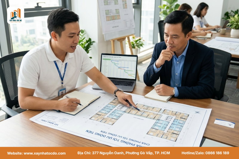 Infographic thể hiện xu hướng căn hộ dịch vụ tối ưu diện tích và tối đa hóa dòng tiền.