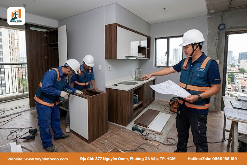 Báo giá thi công nội thất CHDV và quy trình 6 bước minh bạch giúp anh chị kiểm soát hoàn toàn dự án của mình.