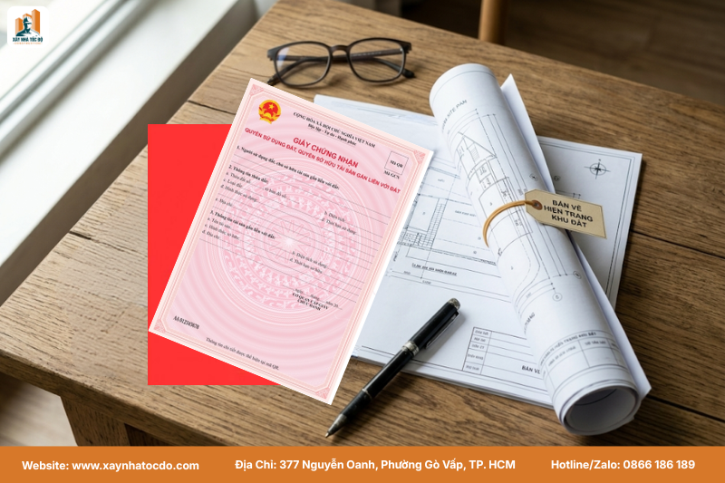 Cung cấp thông tin xây nhà gồm: Bộ hồ sơ pháp lý đầy đủ giúp tiết kiệm thời gian và xin giấy phép nhanh chóng.