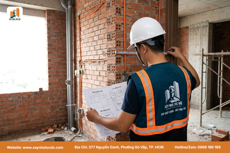Làm sao để nâng giá thuê phòng? Kỹ sư giám sát thi công, đảm bảo kinh nghiệm xây CHDV cho thuê được áp dụng đúng chuẩn.