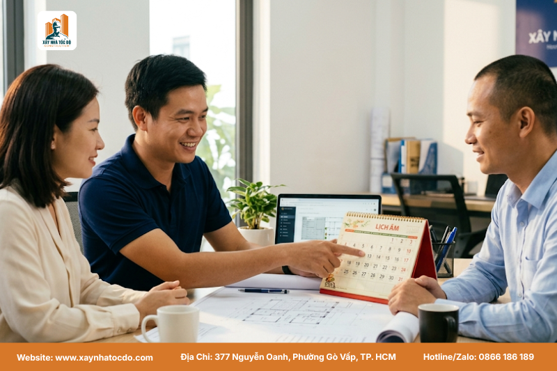  Chuyên gia Xây Nhà Tốc Độ tư vấn phương pháp xem ngày xây nhà hợp tuổi gia chủ.