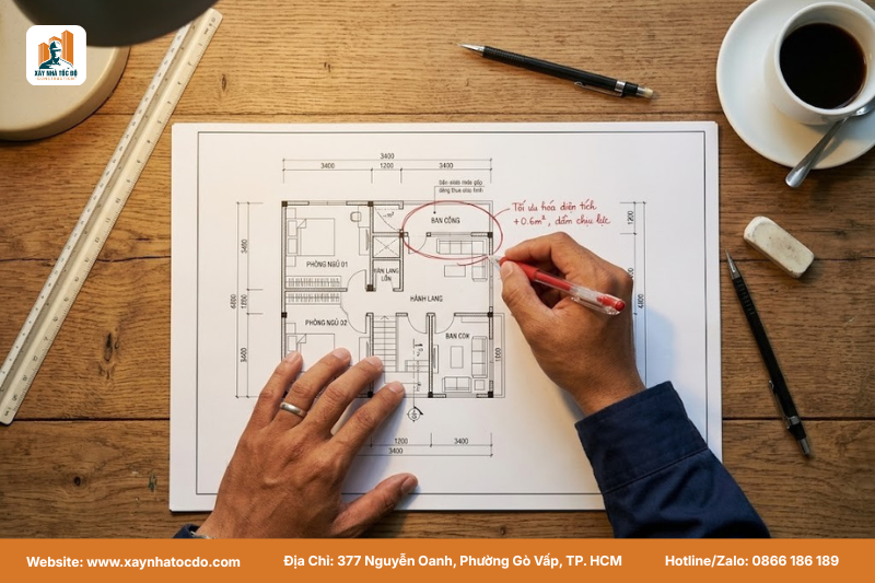 Bản vẽ xin phép xây dựng được tối ưu hóa trong quy trình tư vấn xin phép xây dựng chuyên nghiệp.
