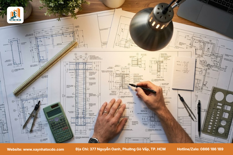 Bản vẽ kỹ thuật chi tiết giúp xác định chính xác khởi công cần làm gì và chi phí bao nhiêu.
