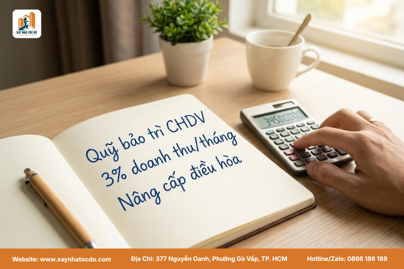 Dự trù ngân sách giúp tối ưu quy trình bảo trì tòa nhà cho thuê dài hạn.