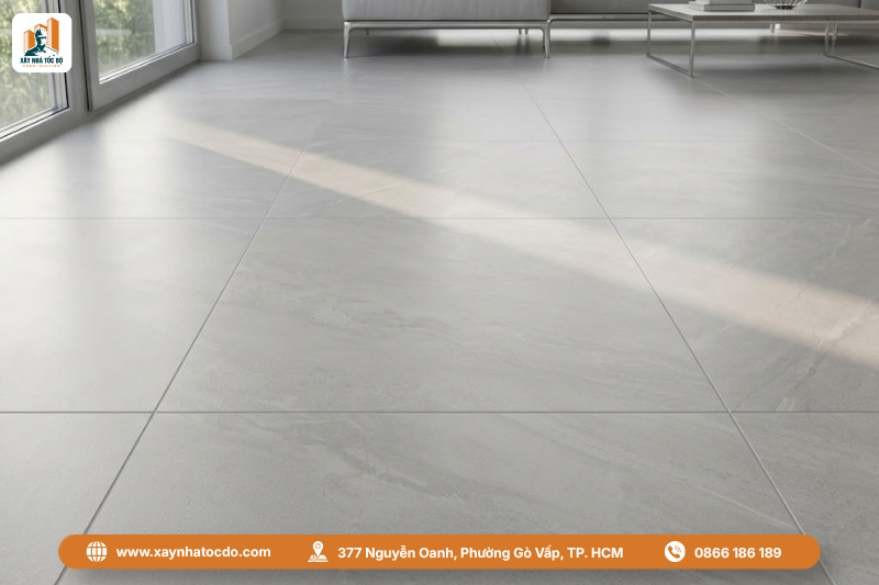 Sàn gạch cao cấp là kết quả của việc lựa chọn vật tư xây dựng thông minh.