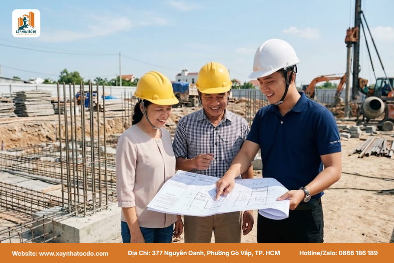 Đội ngũ Xây Nhà Tốc Độ tư vấn xem ngày động thổ năm 2026 và thi công chuyên nghiệp.