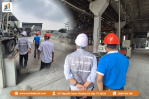 Đội ngũ kỹ sư thực hiện kiểm soát chất lượng thi công chuyên nghiệp.