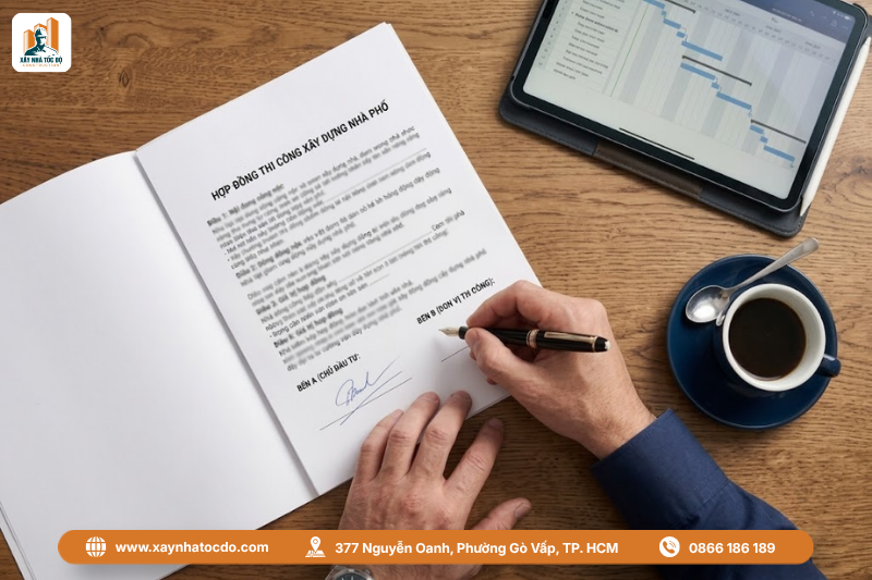 Hợp đồng minh bạch, cam kết kiểm soát chất lượng thi công không phát sinh chi phí.