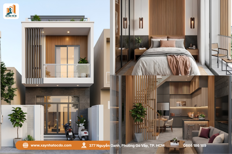 Mặt tiền mẫu nhà phố giá rẻ 1 trệt 1 lầu cho gia đình trẻ.