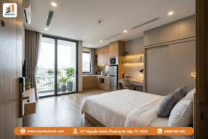 Căn hộ dịch vụ áp dụng kinh nghiệm lựa chọn nội thất CHDV đẹp, sẵn sàng cho thuê với giá tốt.