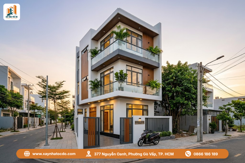 Ngôi nhà hoàn thiện vững chãi, kết quả của năng lực chỉ huy công trình xuất sắc giúp tiết kiệm chi phí.